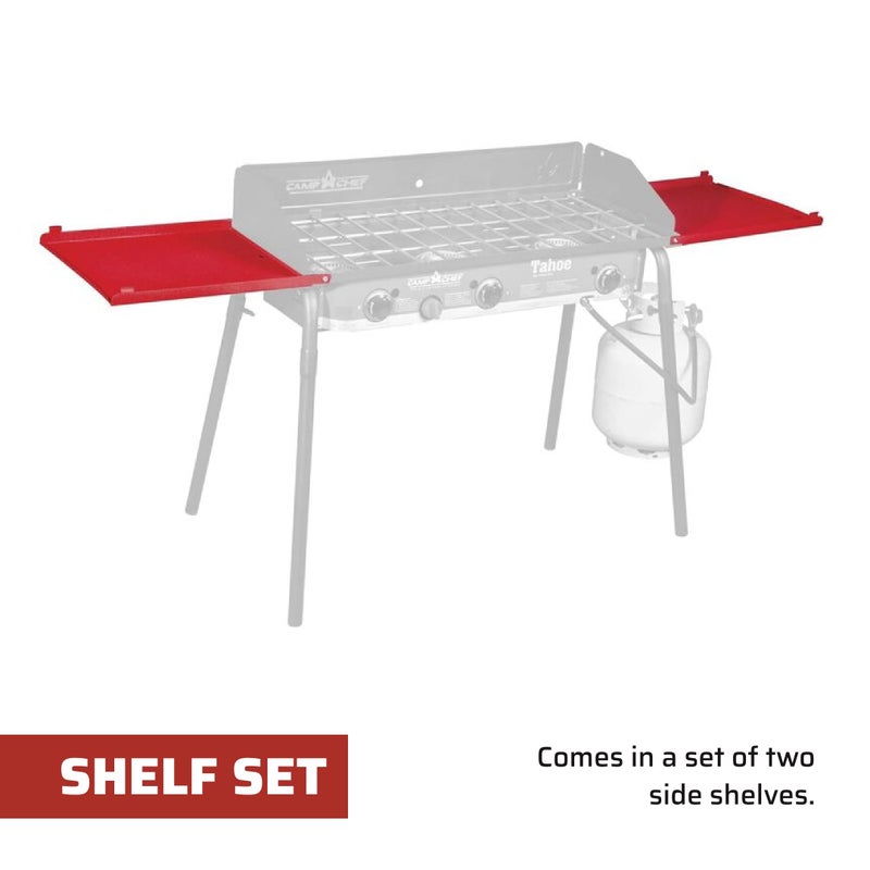 Camp Chef Folding Side Shelves LS60P - Fits Two Burner Stove Models EX60LW, EX60LWC, EX60P, EX60PP, EX60LWF, EX90LW, EX170LW, EX280LW, YK60LW, YK60LWC12, DB60D, CT32LW, EX60B, EX90LWB - Image 5